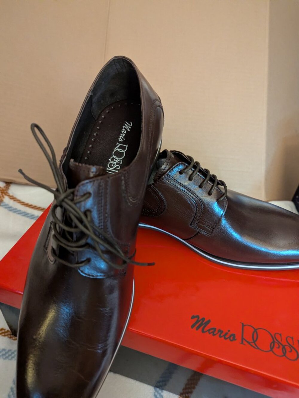 Mario Rossini Mens Dress Shoes "Super Sharp"  10
